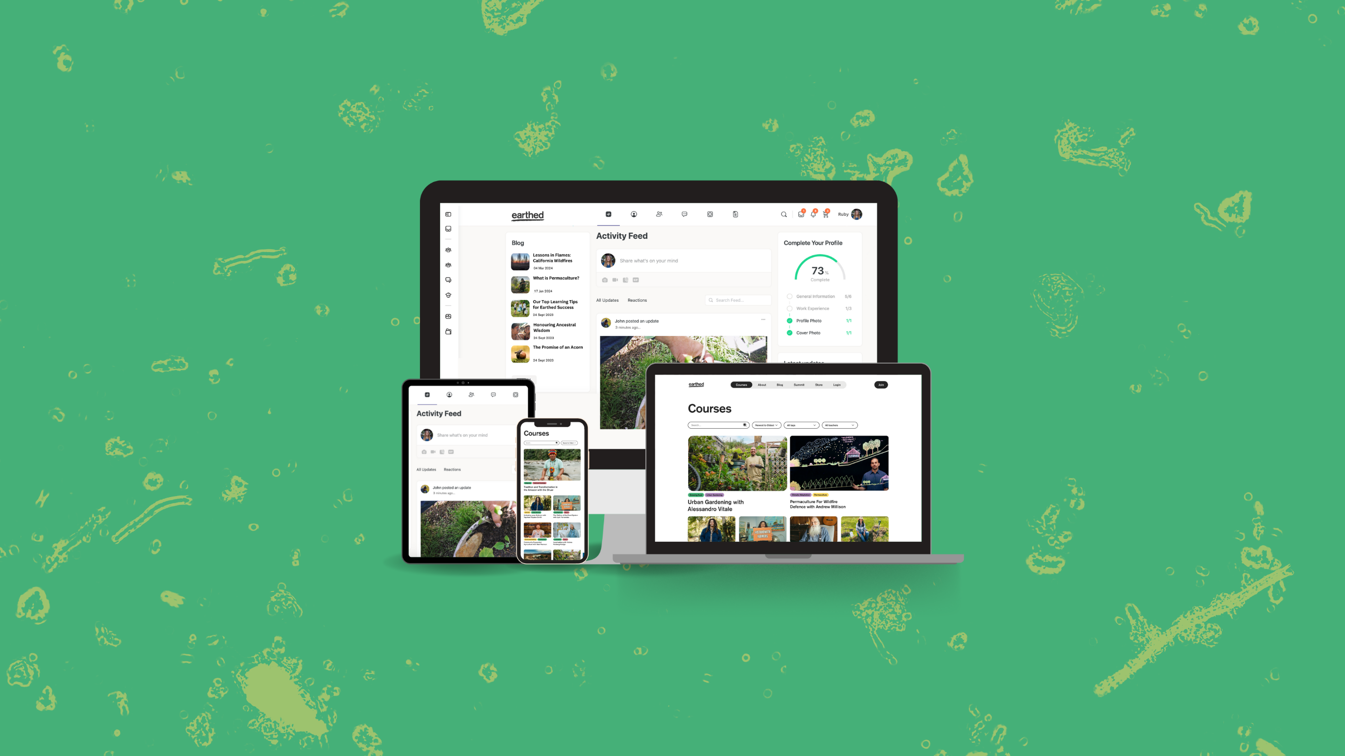 earthed nature skills mock up